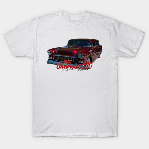 1955 Chevrolet 210 2 Door Wagon T-Shirt by Gestalt Imagery